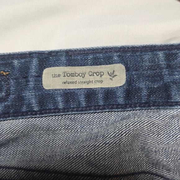 Ag Adriano Goldschmied The Tomboy Crop Jeans Size 28R - Picture 8 of 9